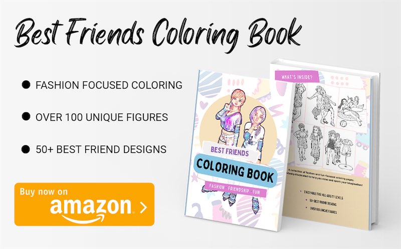 Buy the Best friends coloring book: Fashion, friendship, fun themed coloring pages on Amazon.com