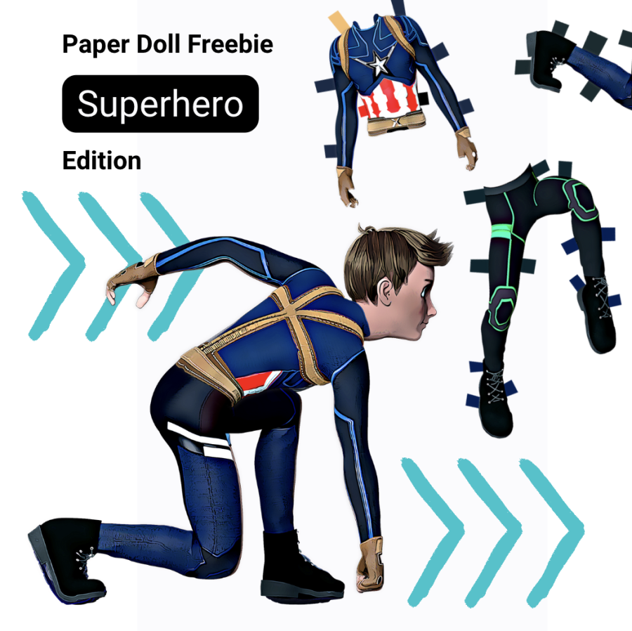 superhero paperdoll